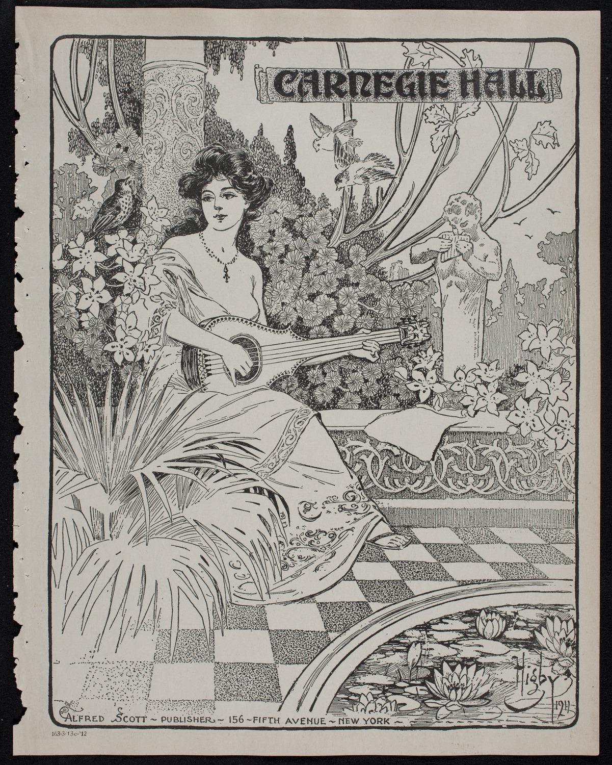 Cantor Sirota with Choir, March 13, 1912, program page 1