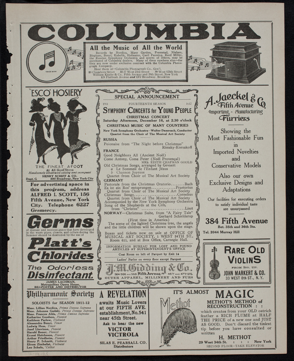 Elmendorf Lecture: Naples and Environs, December 10, 1911, program page 9