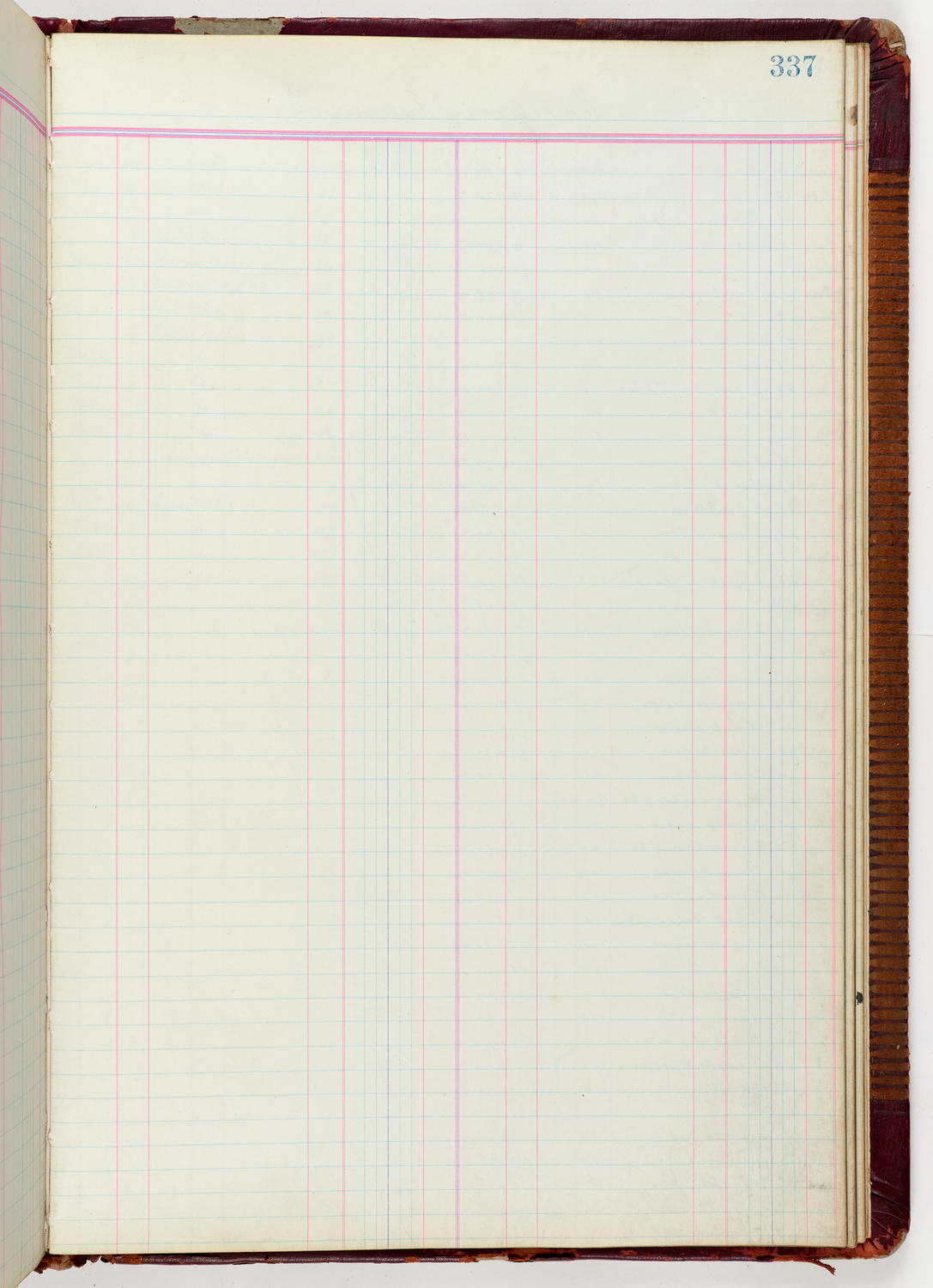 Music Hall Accounting Ledger Journal, volume 6, page 337