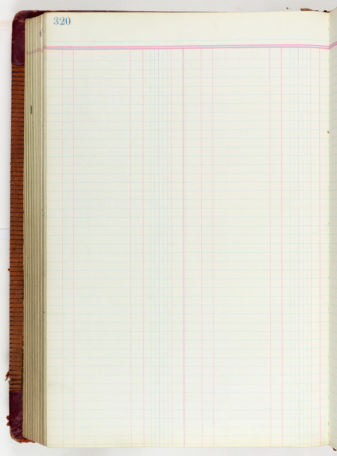 Music Hall Accounting Ledger Journal, volume 6, page 320