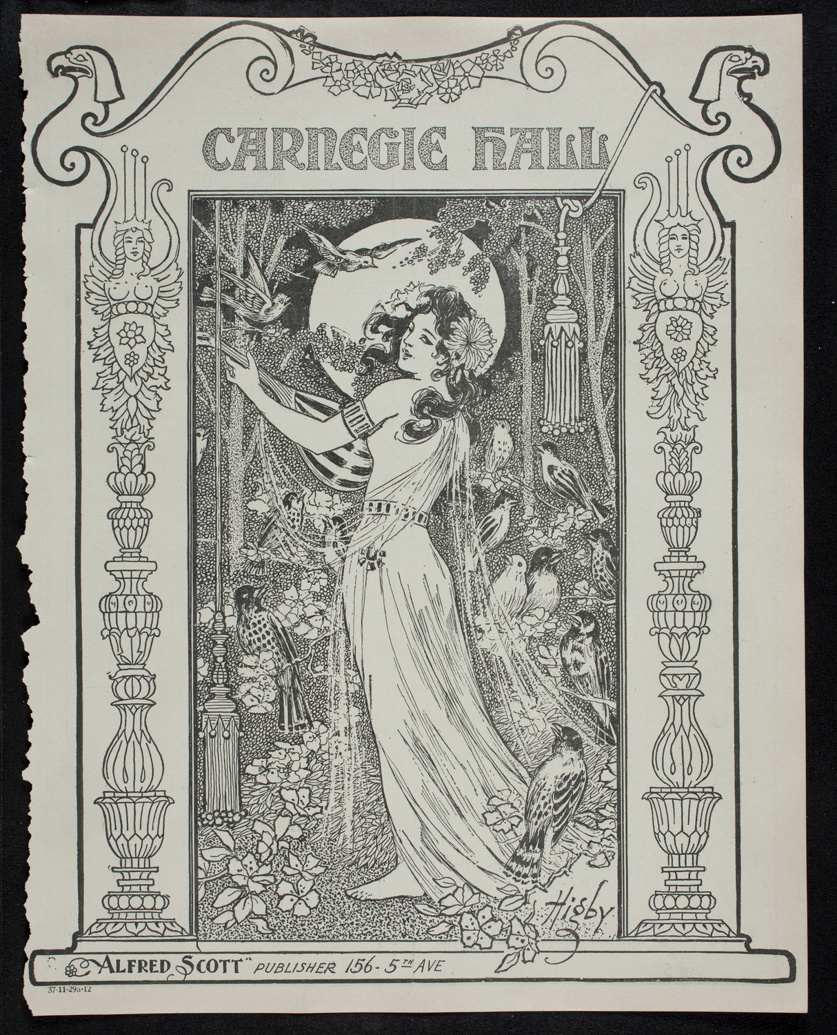 New York Philharmonic, November 29, 1912, program page 1