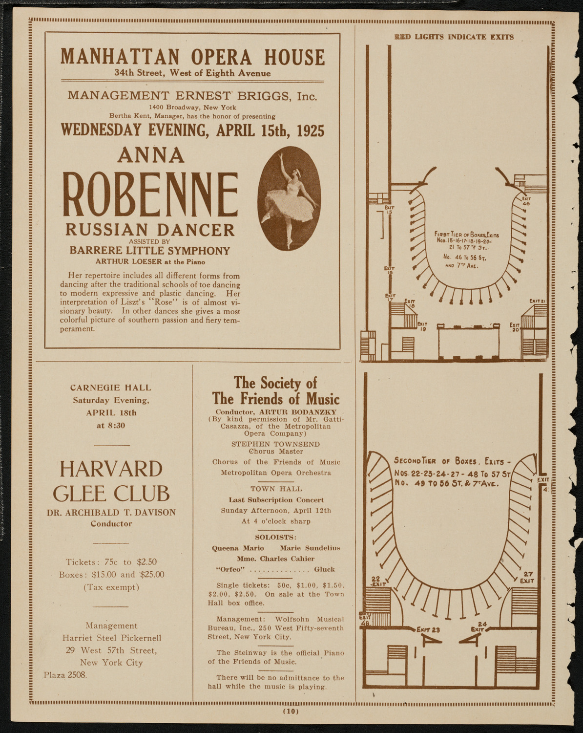 Boston Symphony Orchestra, April 11, 1925, program page 10