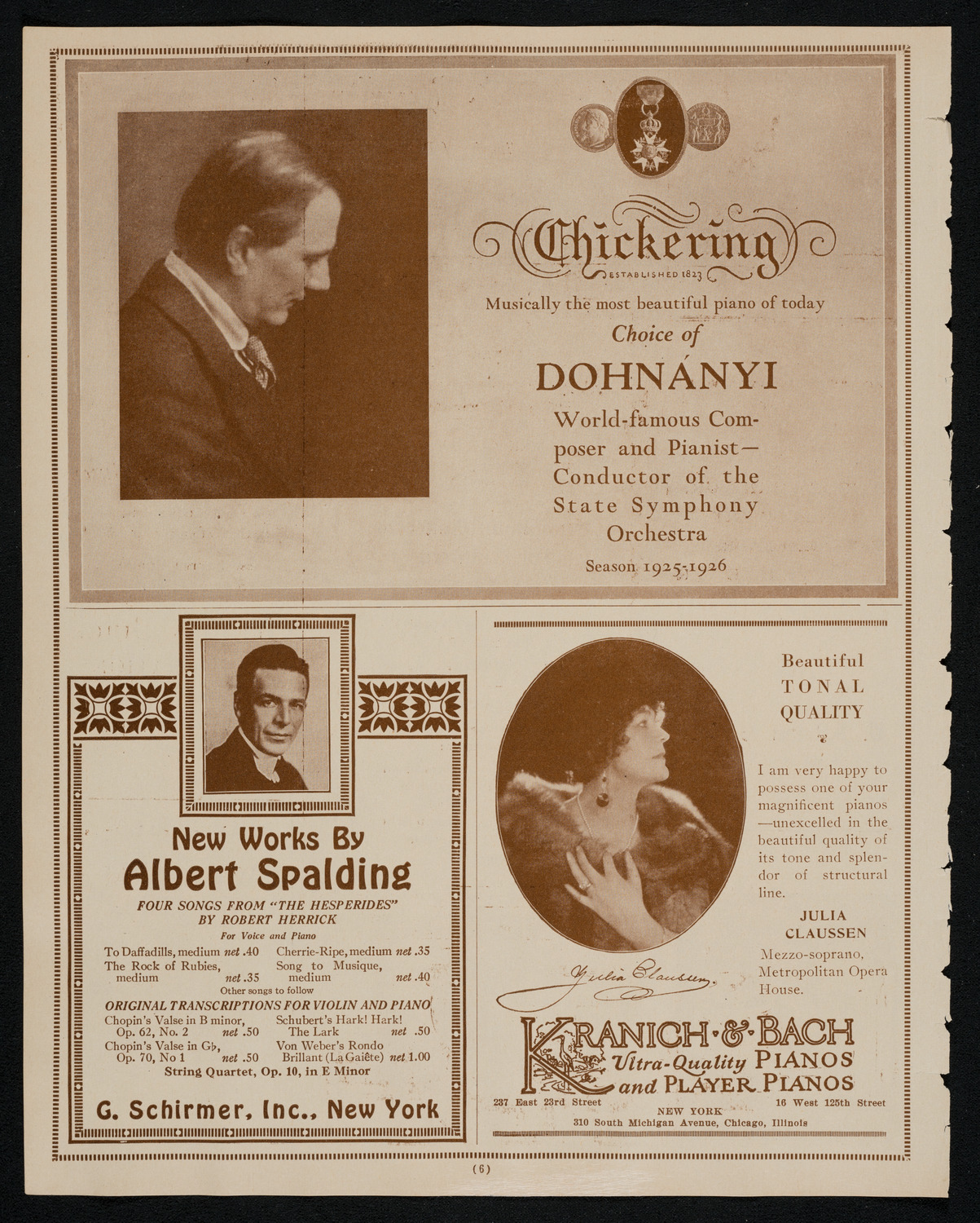 Symphony Concert for Young People, December 12, 1925, program page 6