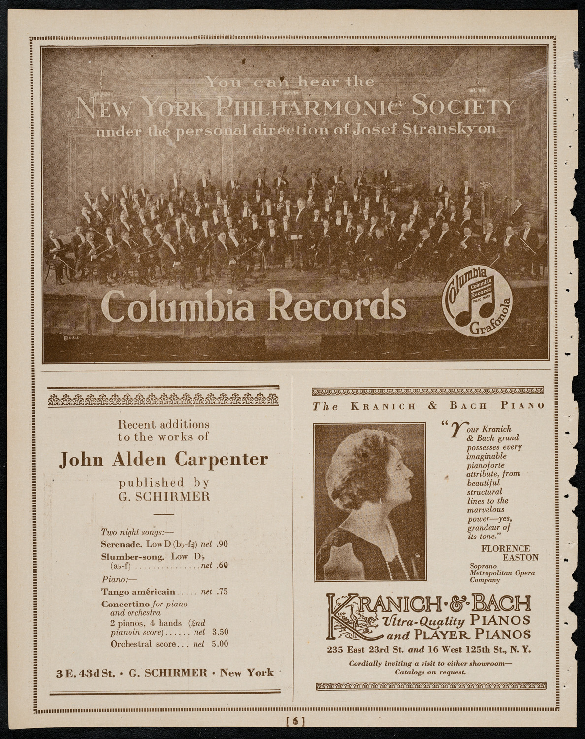 Claire Dux, Soprano, April 8, 1922, program page 6