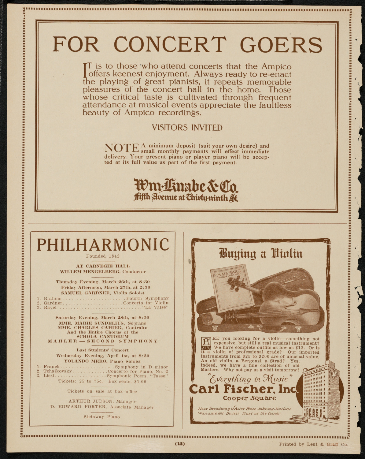 Tuskegee-Hampton Benefit Concert: Songs and Scenes from Dixie, March 23, 1925, program page 12