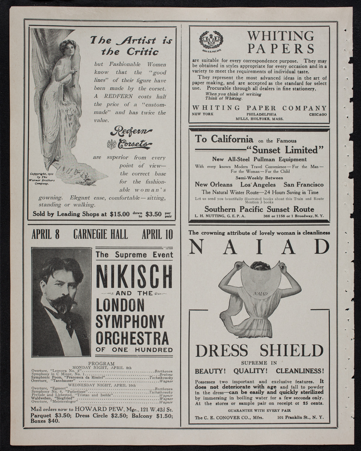 Catholic Oratorio Society, March 19, 1912, program page 2