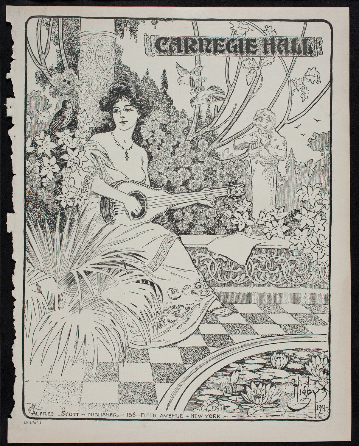 Johanna Gadski, Soprano, November 7, 1911, program page 1