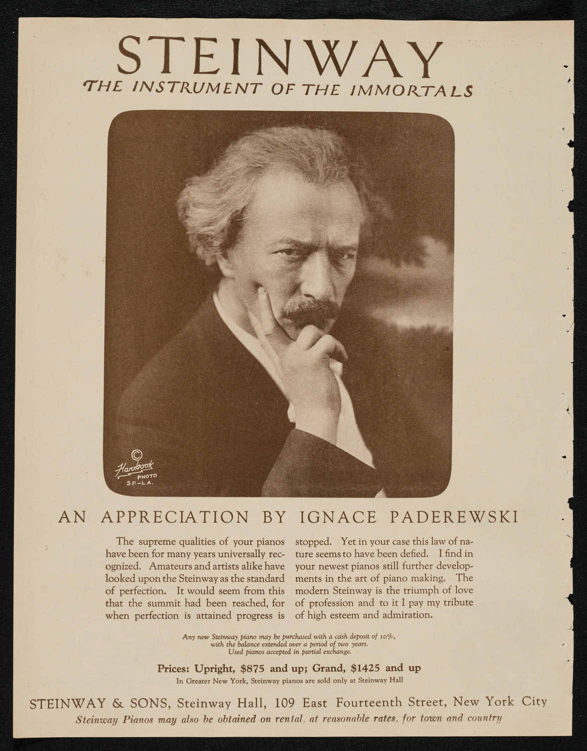 New York Philharmonic, March 28, 1924, program page 4