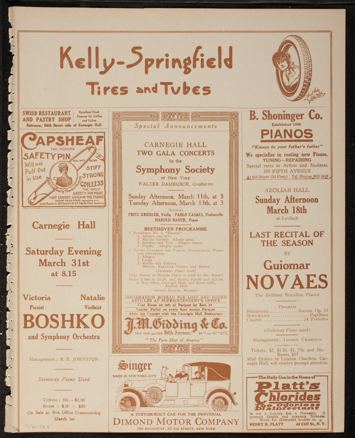 Lecture by Jeannette Rankin, March 2, 1917, program page 9