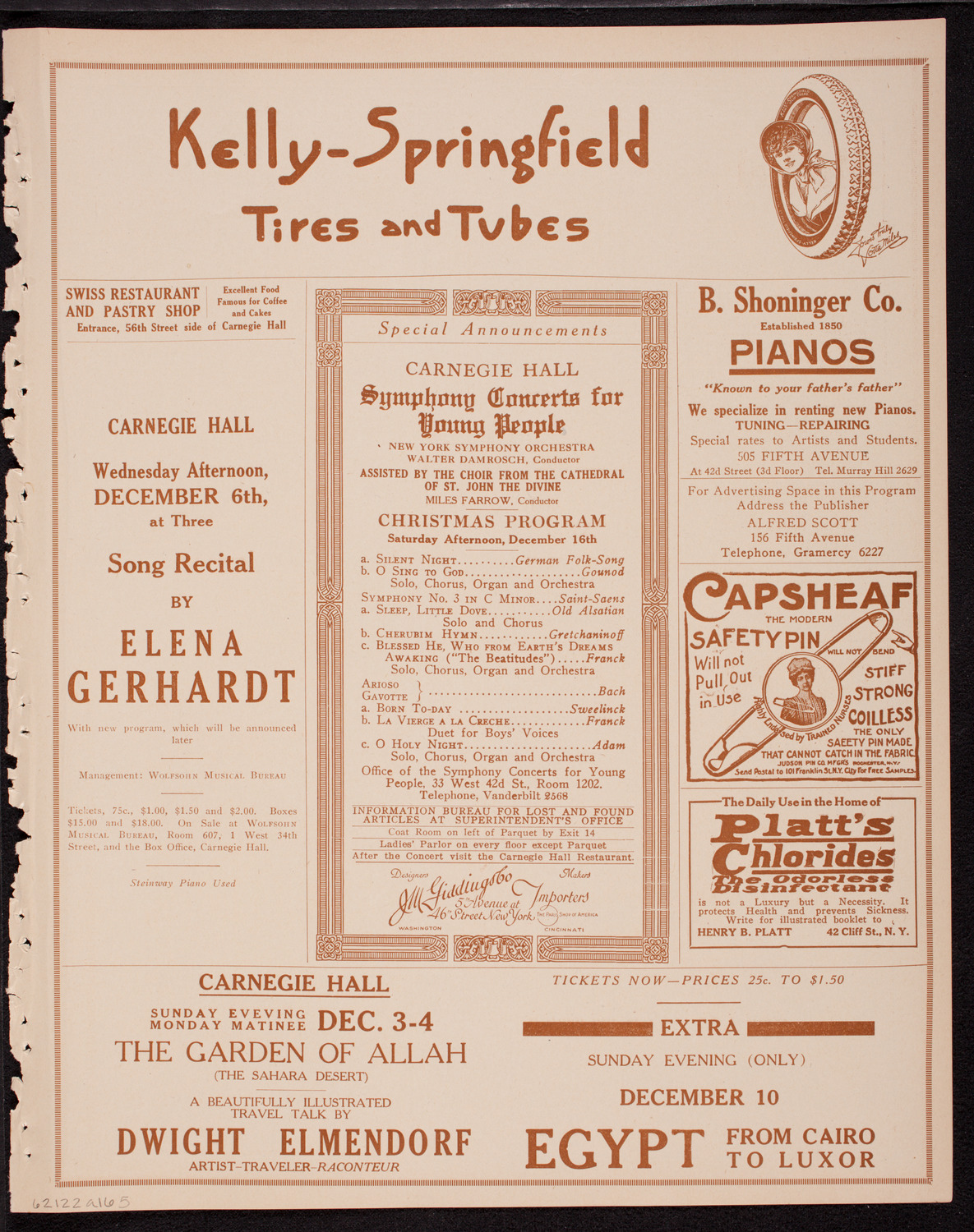 Boston Symphony Orchestra, December 2, 1916, program page 9