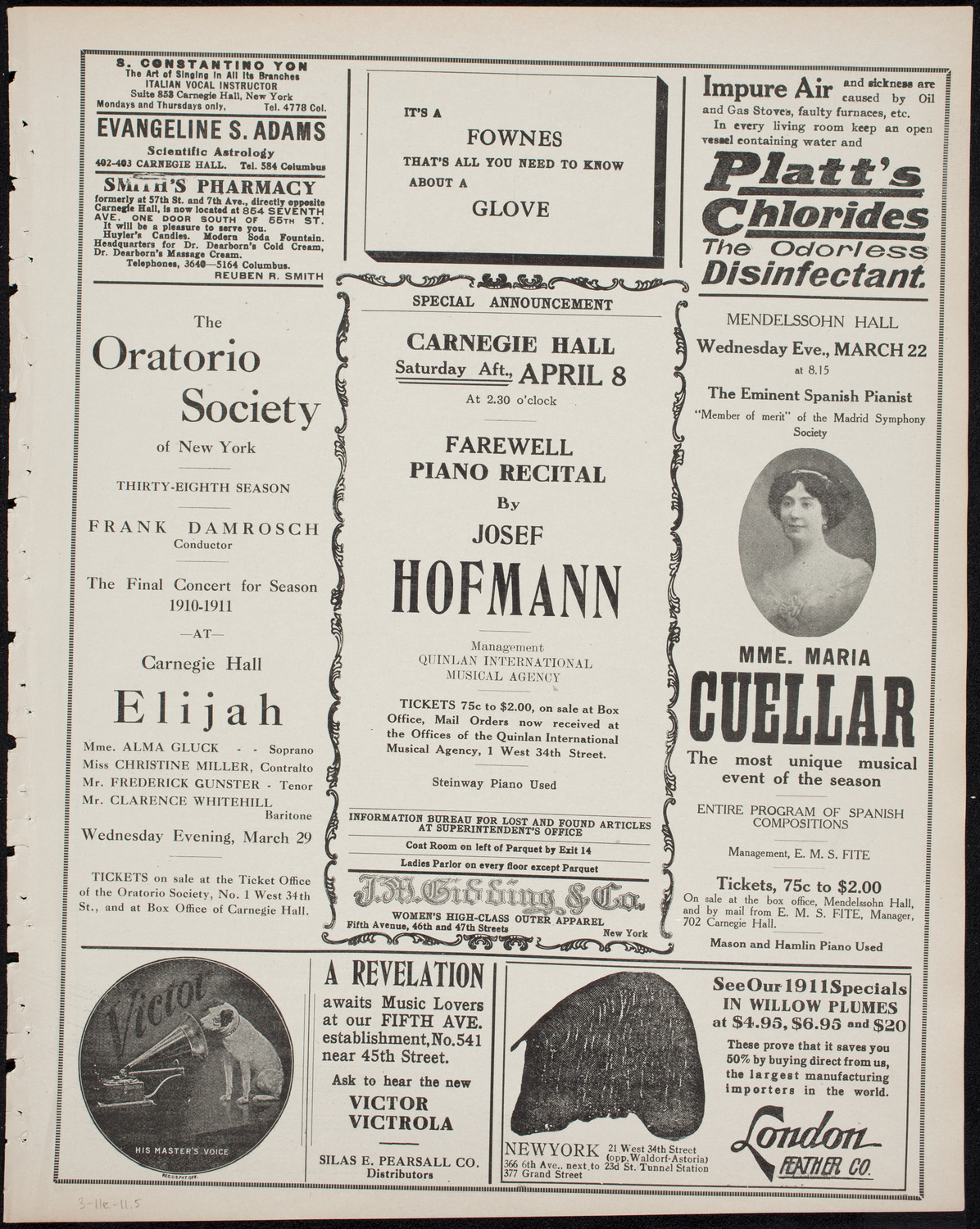 Clan-na-Gael Emmet Celebration, March 11, 1911, program page 9