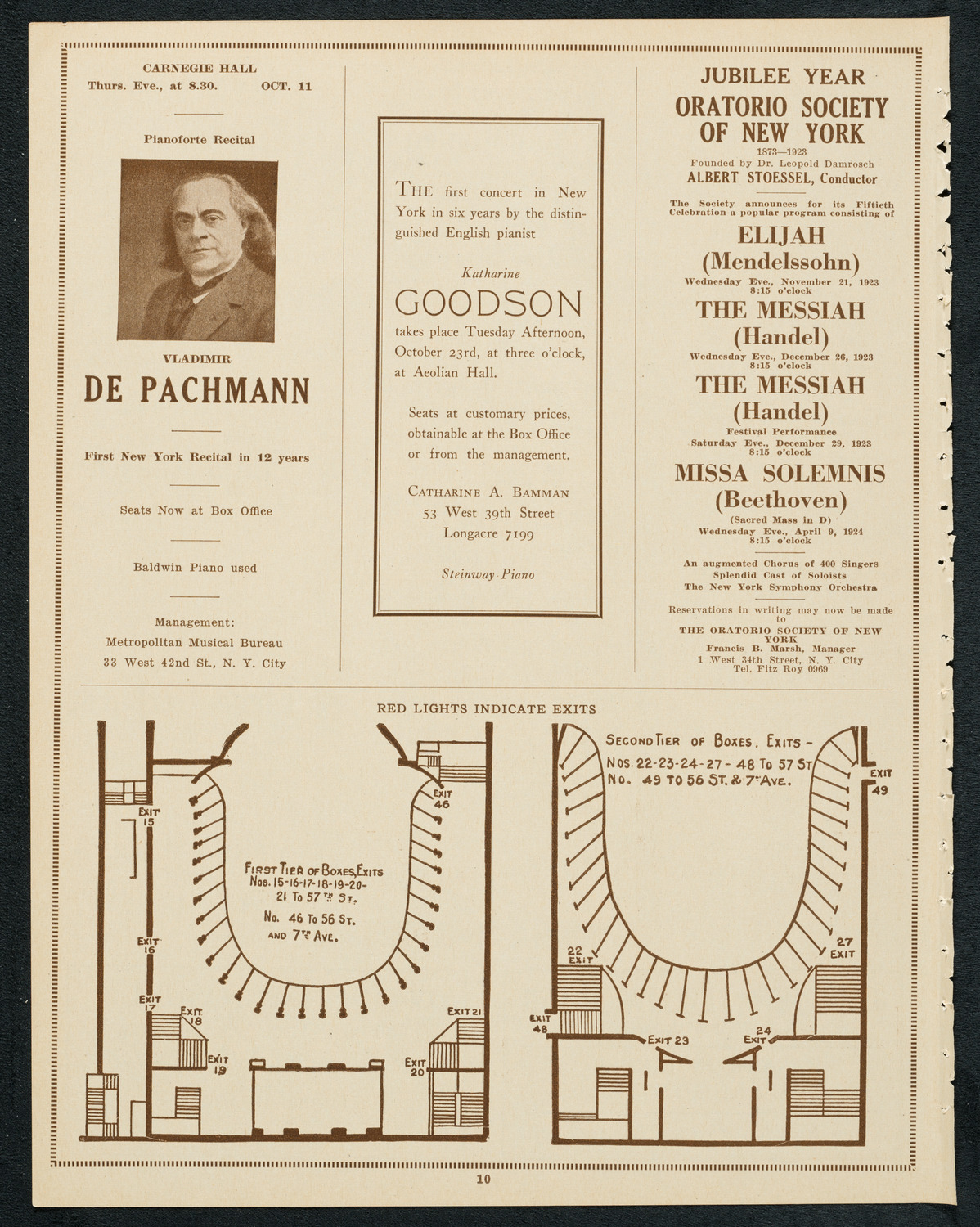 U.S. Marine Band, October 7, 1923, program page 10