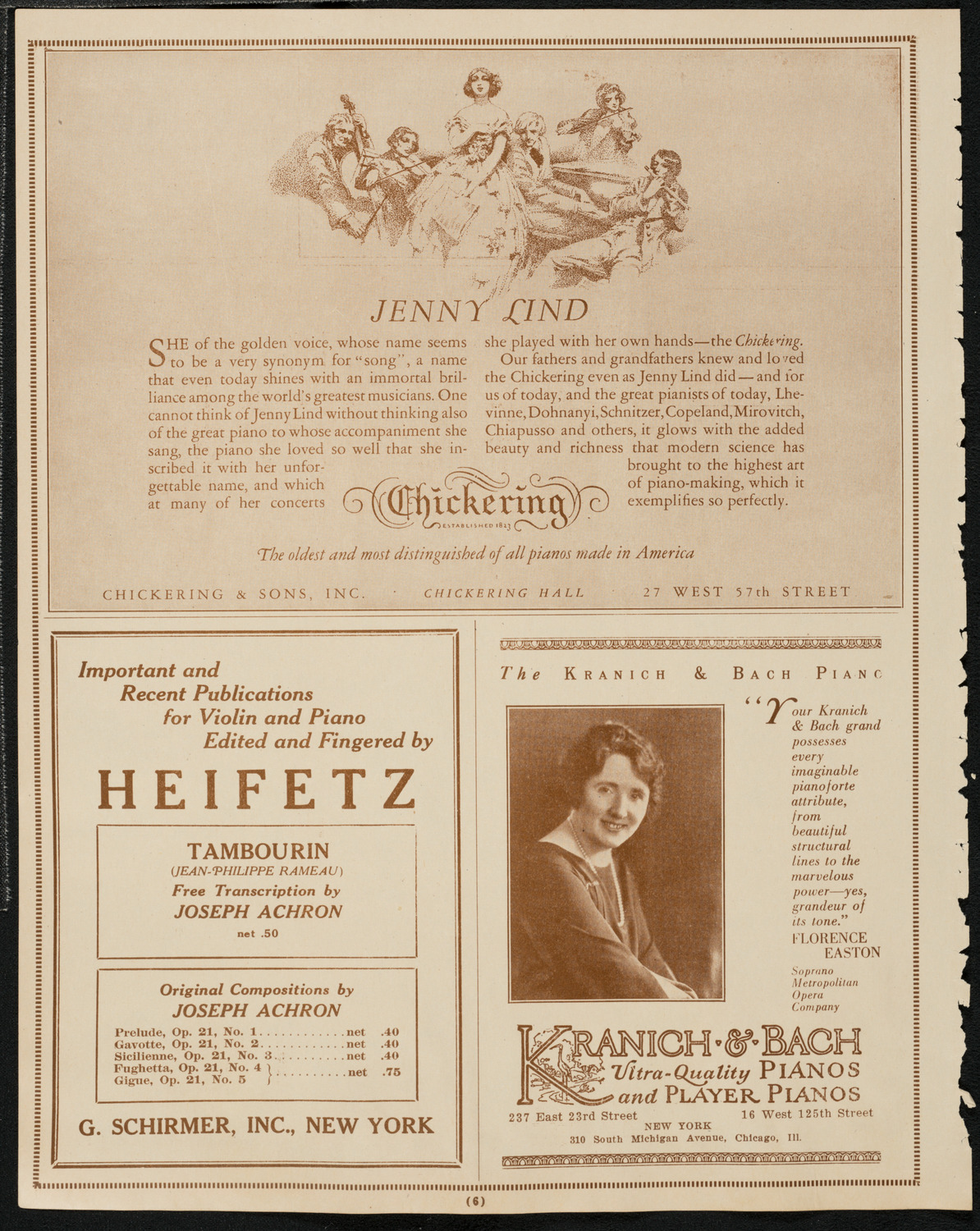 New York Symphony Orchestra, March 5, 1925, program page 6