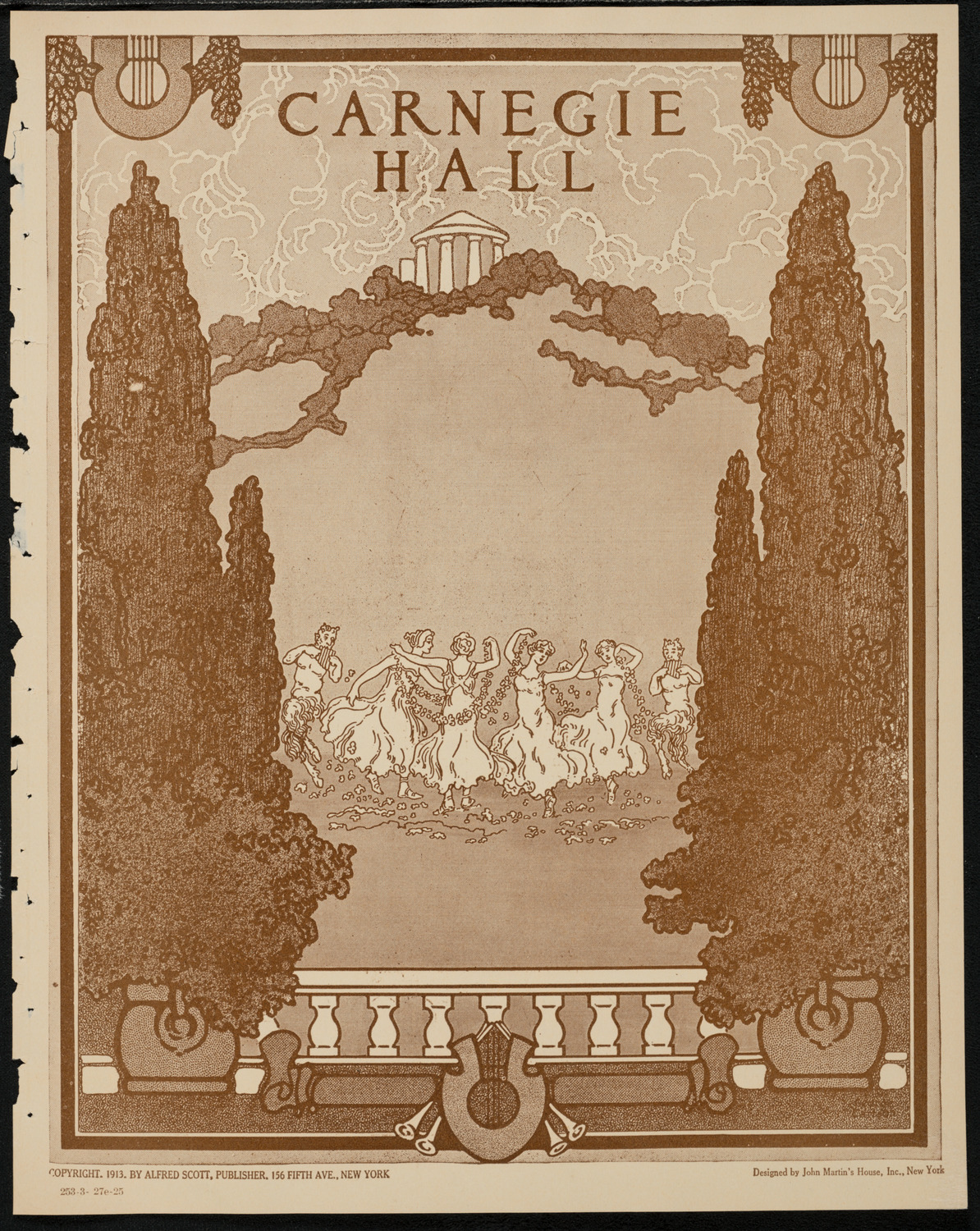 New York Symphony Orchestra, March 27, 1925, program page 1