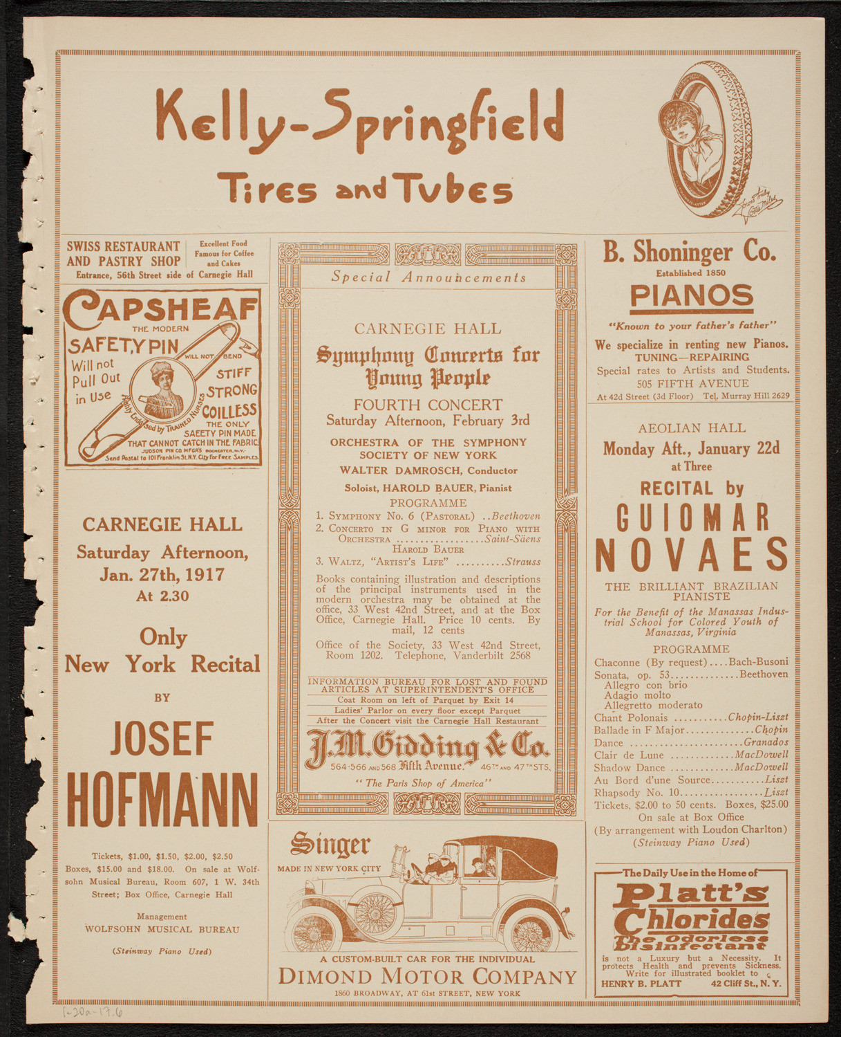 Symphony Concert for Young People, January 20, 1917, program page 11