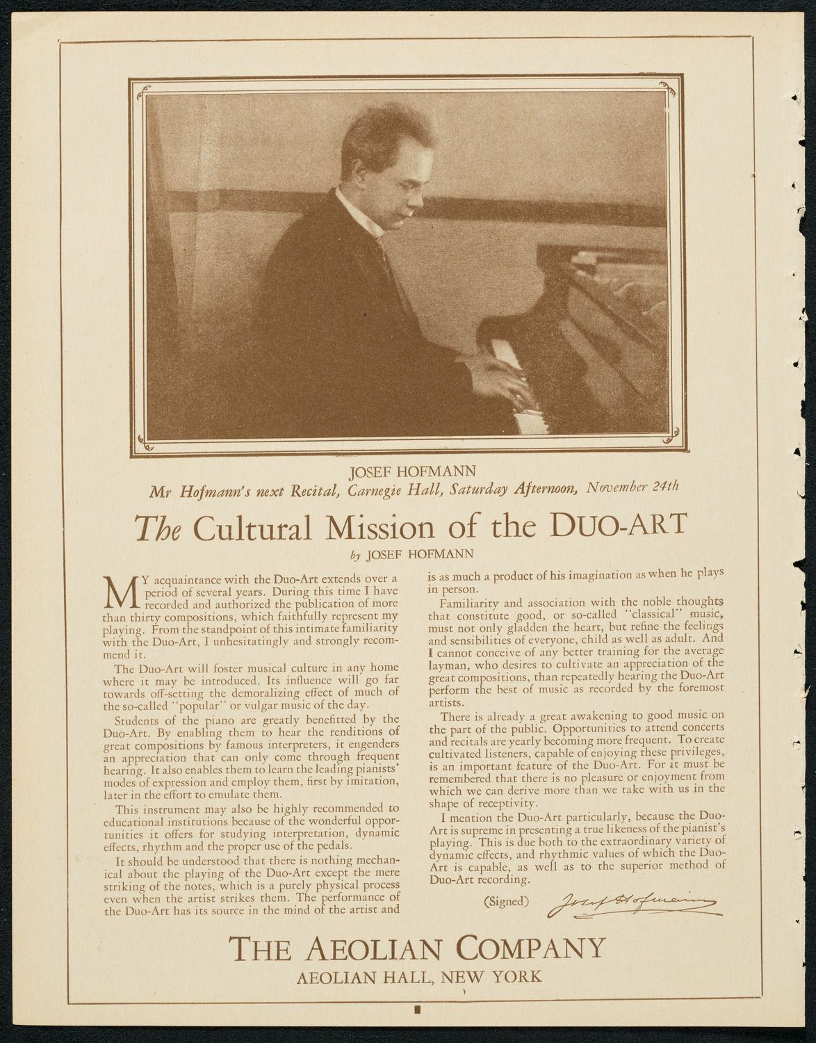 New York Symphony Orchestra: Beethoven Cycle, November 23, 1923, program page 2