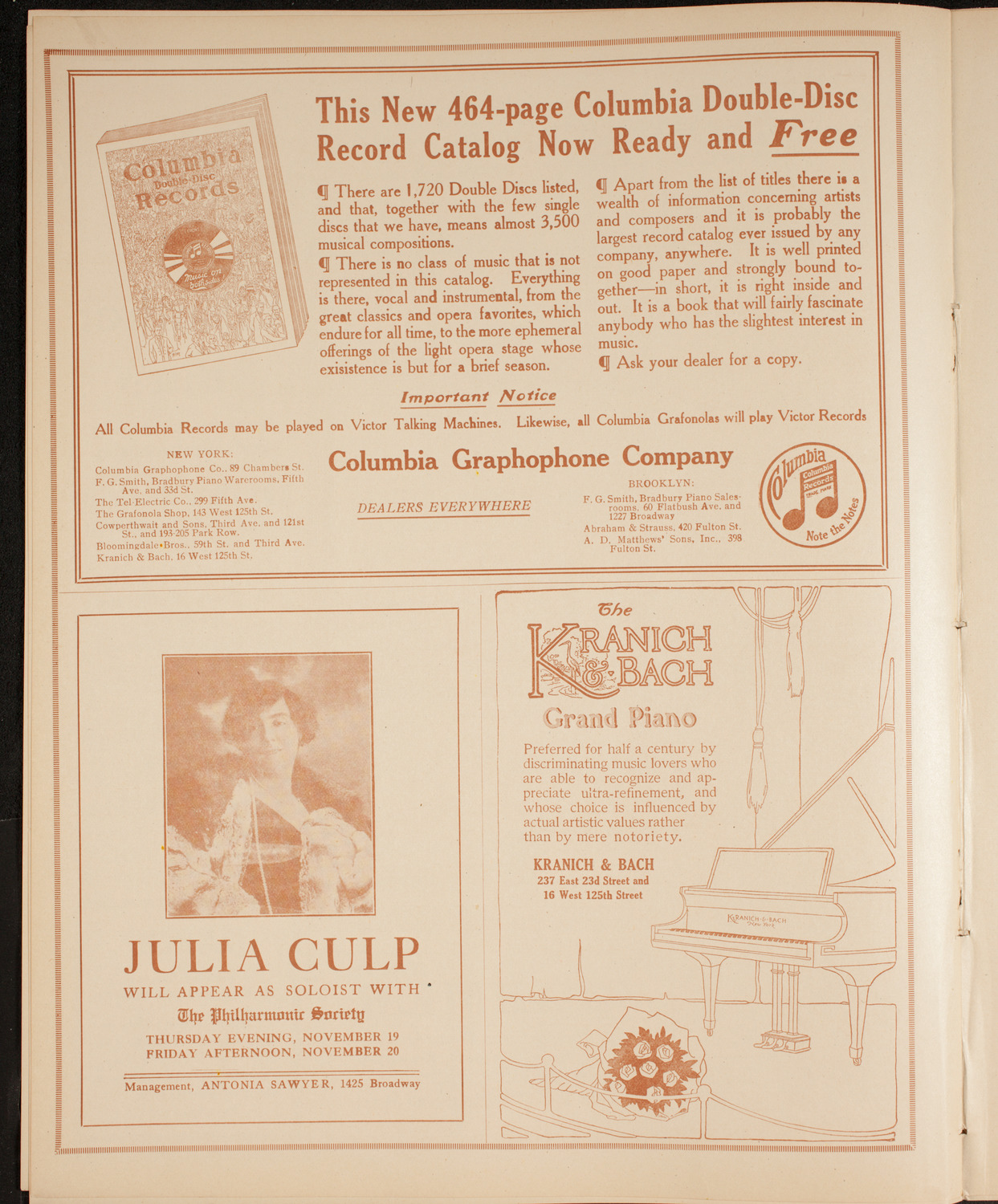 Elmendorf Lecture: Around the Mediterranean, November 16, 1914, program page 6