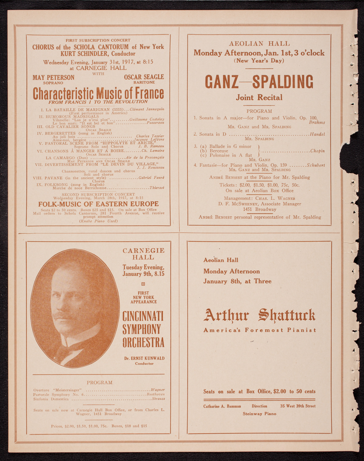 Oratorio Society of New York, December 30, 1916, program page 10