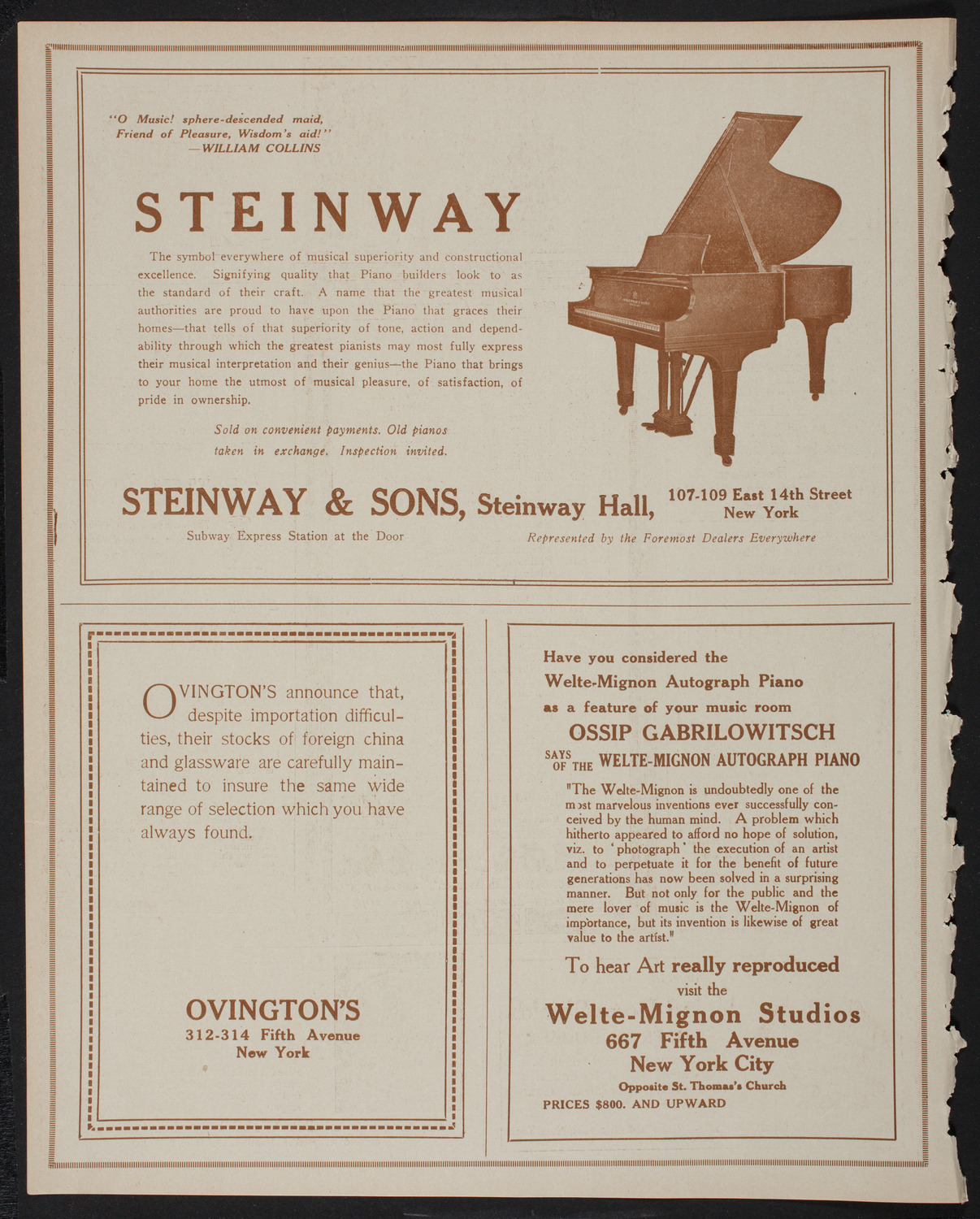 Lecture by Charles Upson Clark, January 7, 1918, program page 4