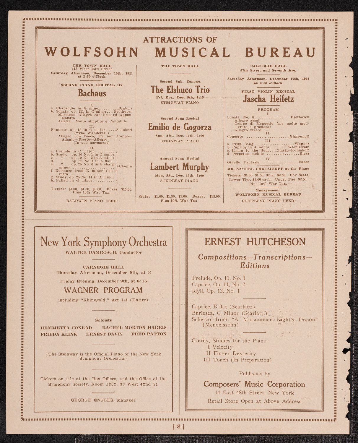 Newman Traveltalks: Iceland and Spitzbergen, December 4, 1921, program page 8