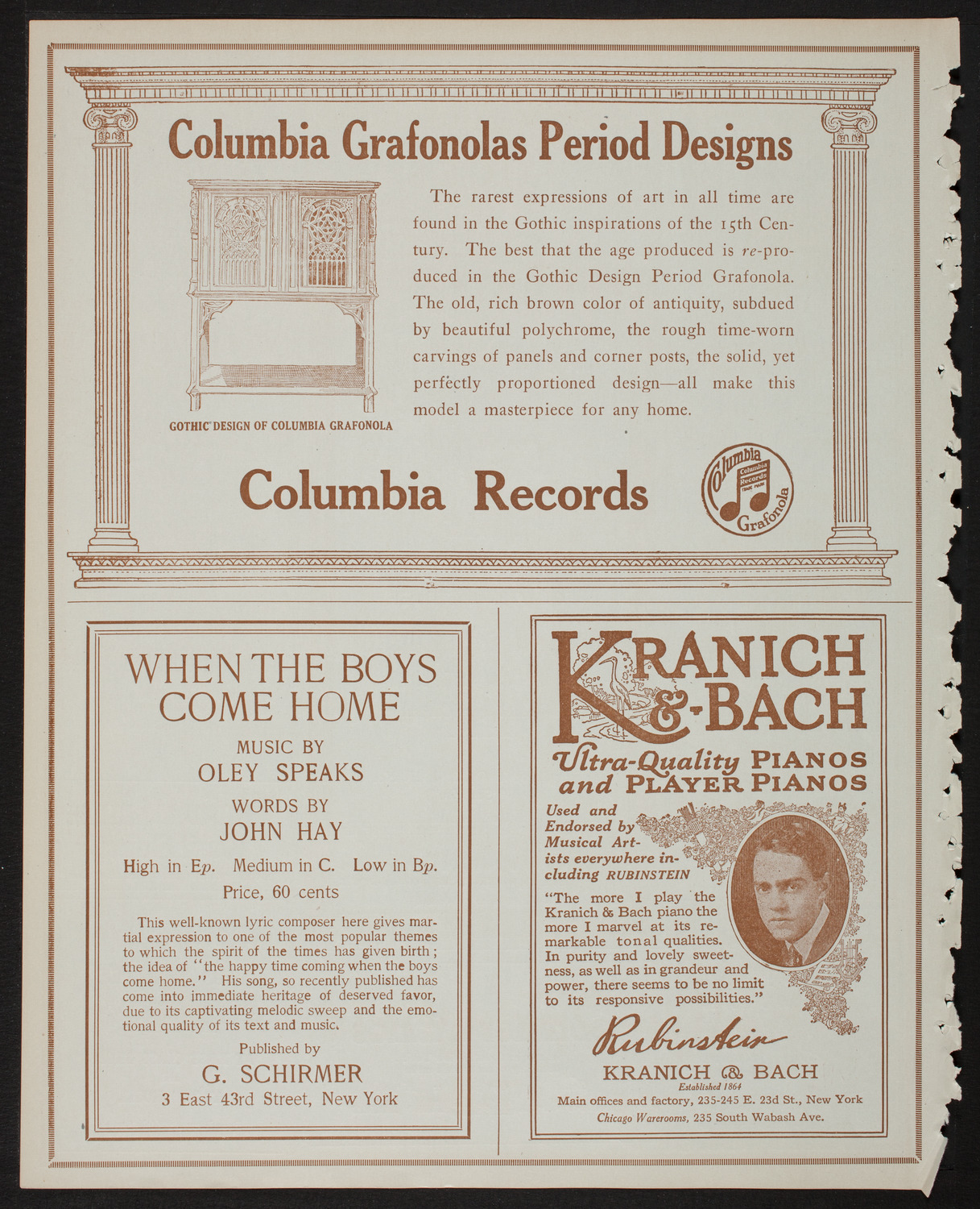 Boston Symphony Orchestra, February 16, 1918, program page 6