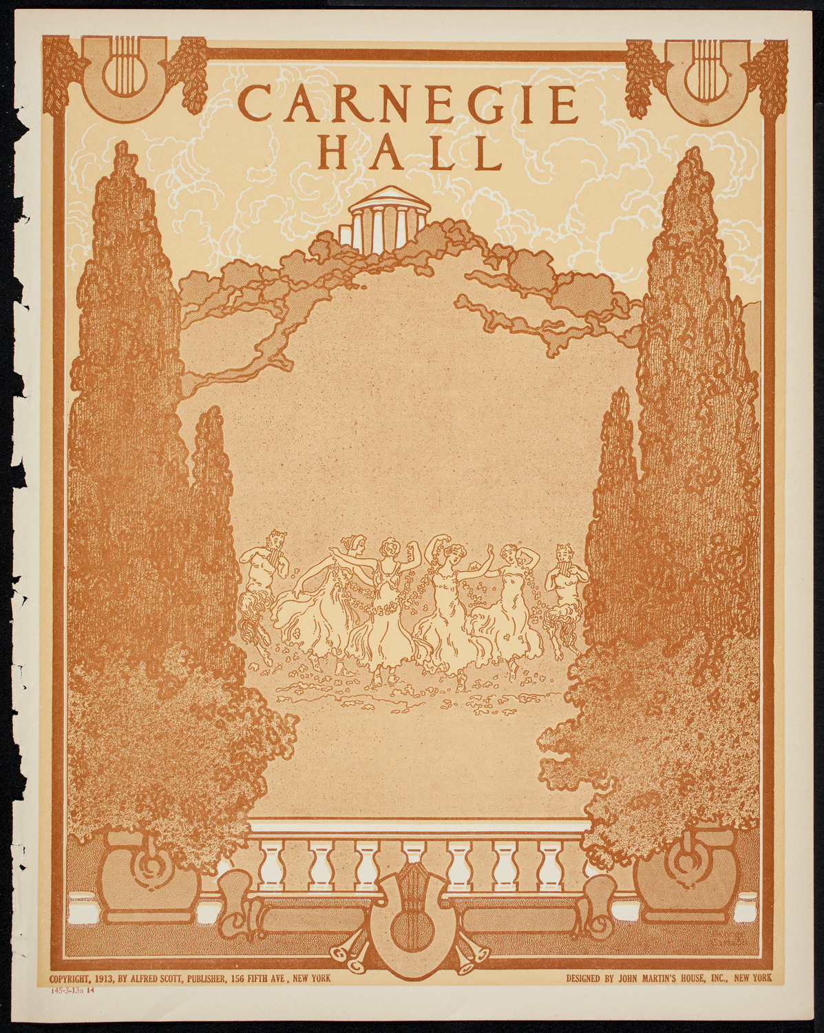 New York Philharmonic, March 13, 1914, program page 1