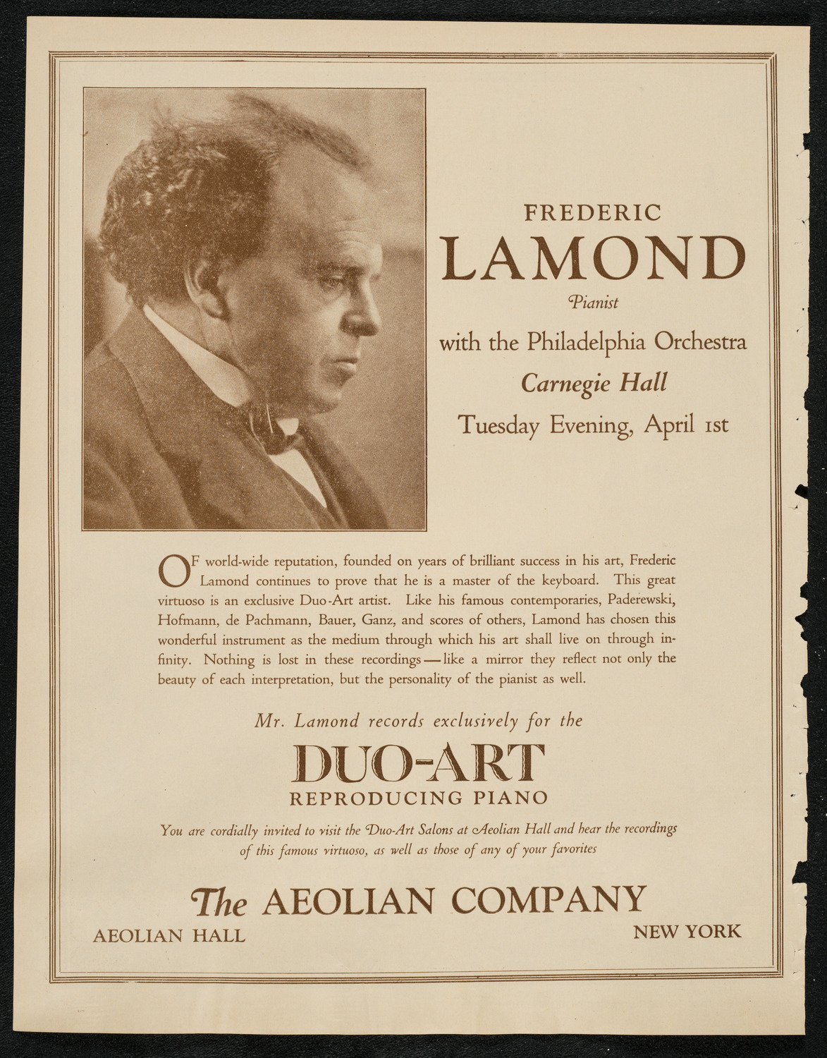 New York City Silver Jubilee Celebration, March 31, 1924, program page 2