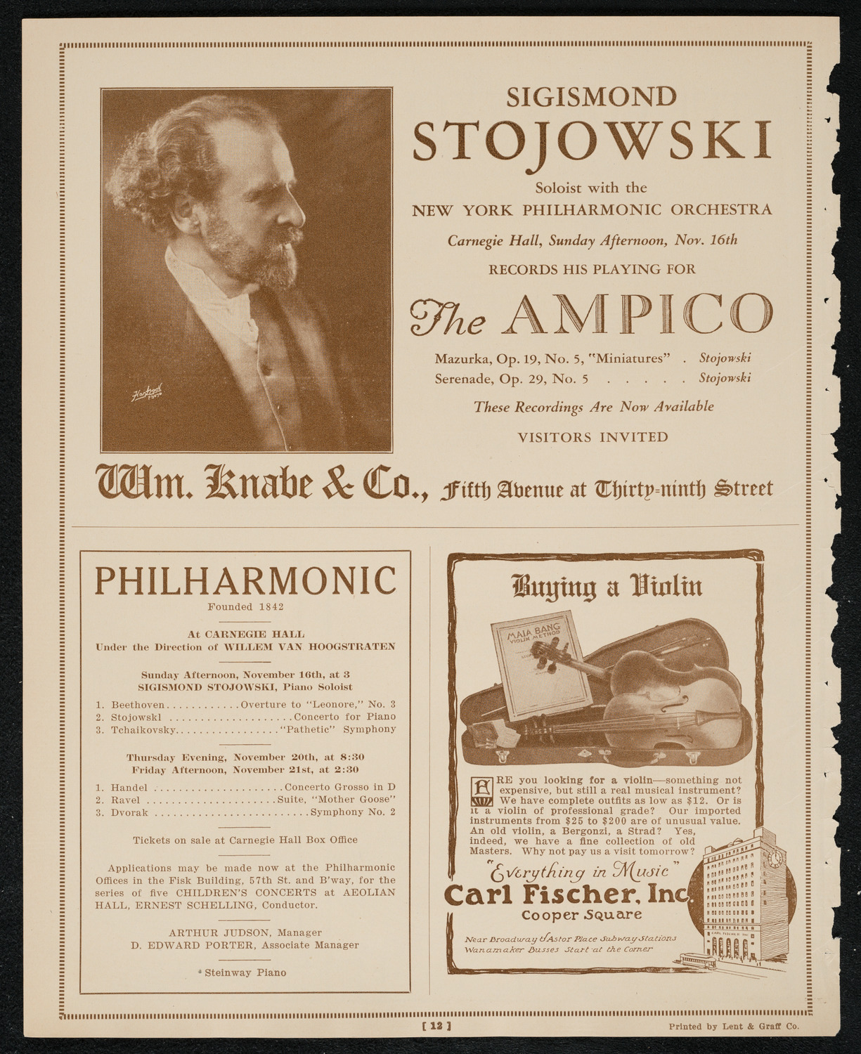 Symphony Concert for Young People, November 15, 1924, program page 12