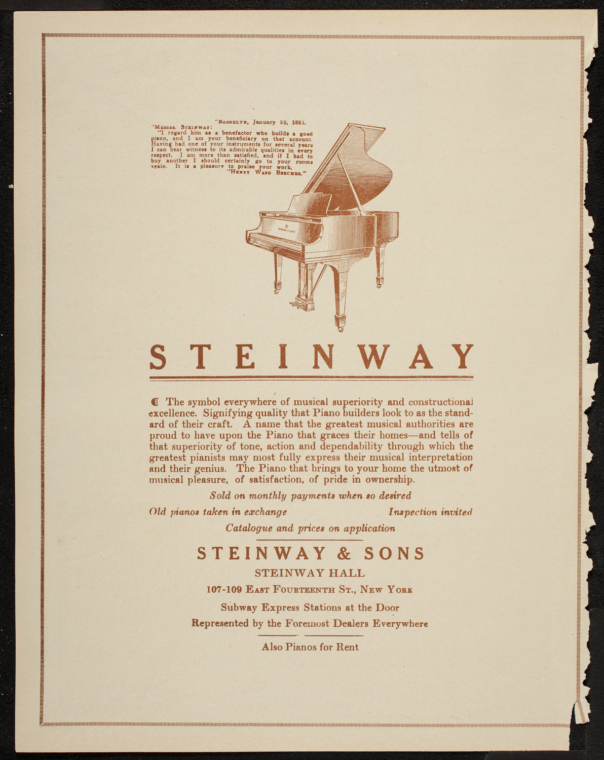 New York Symphony Orchestra, March 20, 1920, program page 4