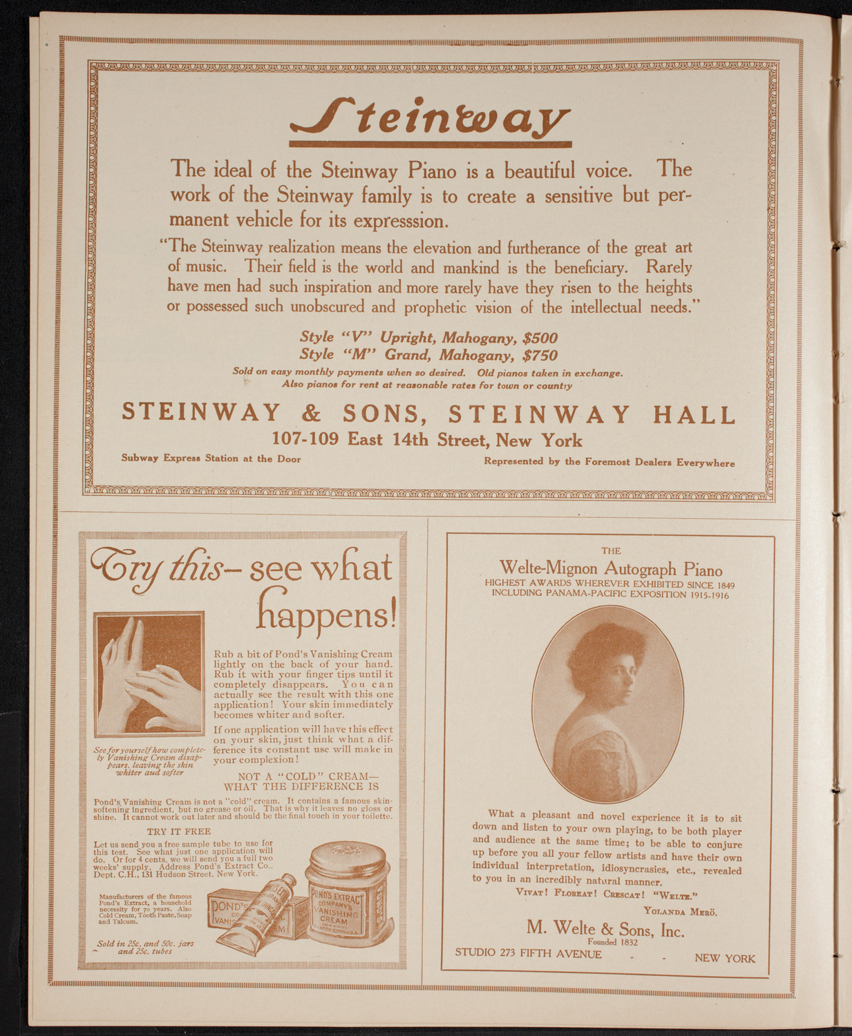 Germaine Schnitzer, Piano, and Francis MacMillen, Violin, February 7, 1916, program page 4