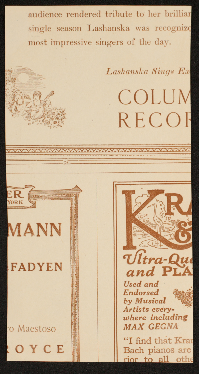 Symphony Concert for Young People, February 1, 1919, program page 2