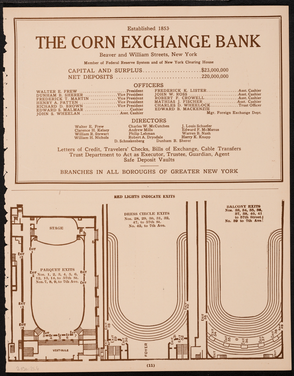 New York Philharmonic, February 13, 1925, program page 11