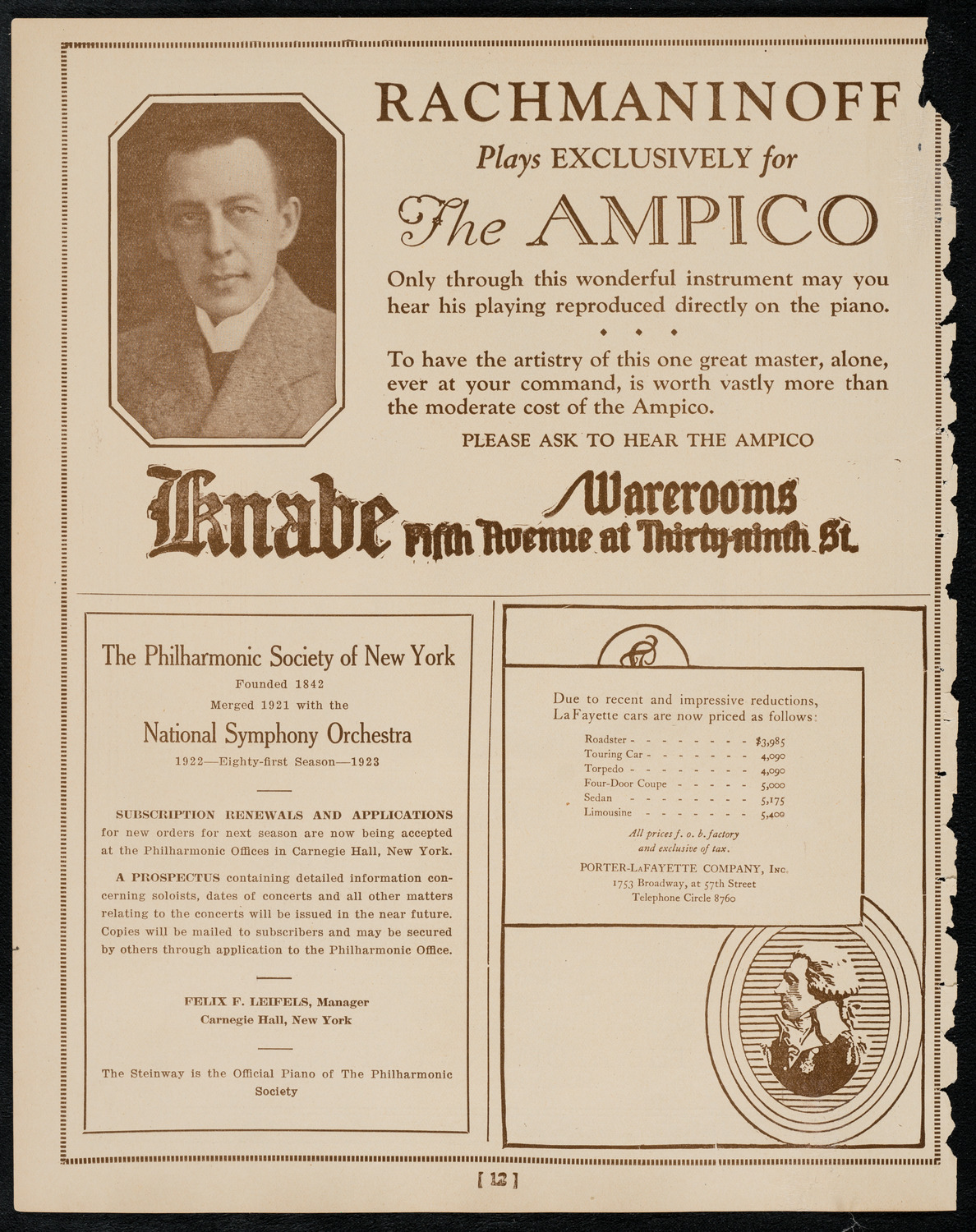 Meeting: Knights of Pythias, June 4, 1922, program page 12