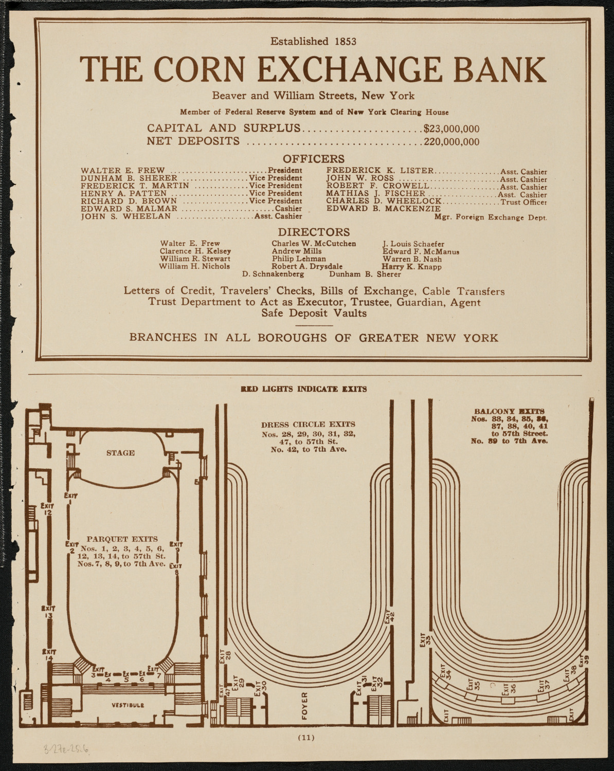 New York Symphony Orchestra, March 27, 1925, program page 11