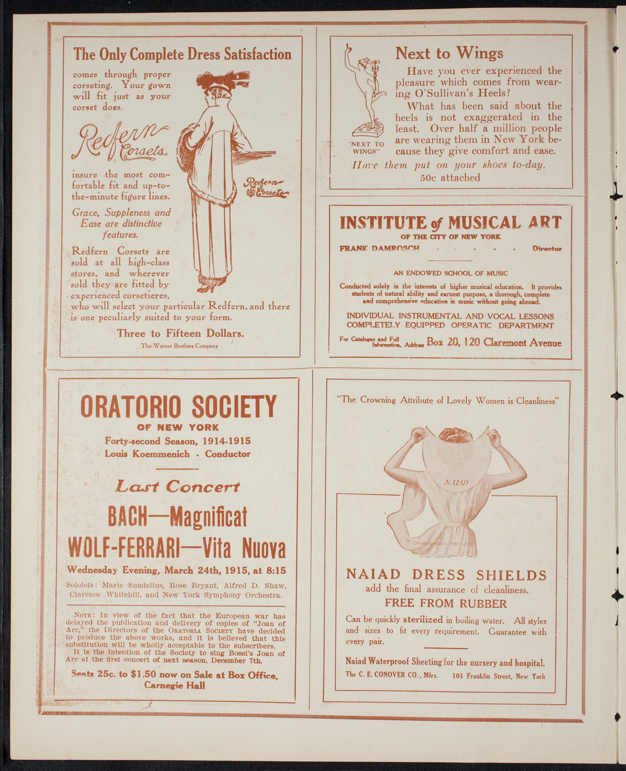 Marcella Sembrich, Soprano, March 11, 1915, program page 2