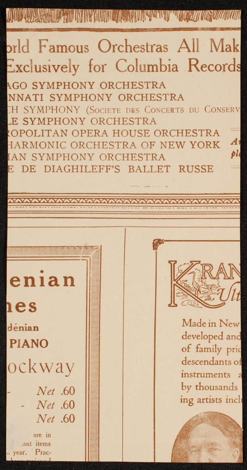 Symphony Concert for Young People, March 8, 1919, program page 2