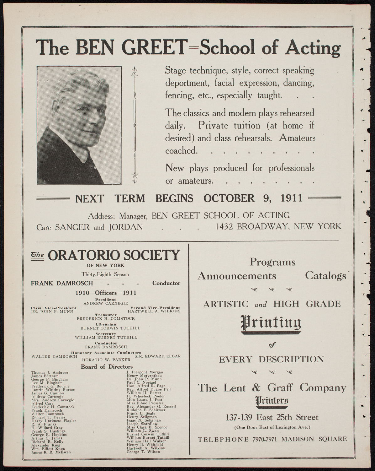 Grand Army of the Republic Memorial Day Exercises, May 30, 1911, program page 10