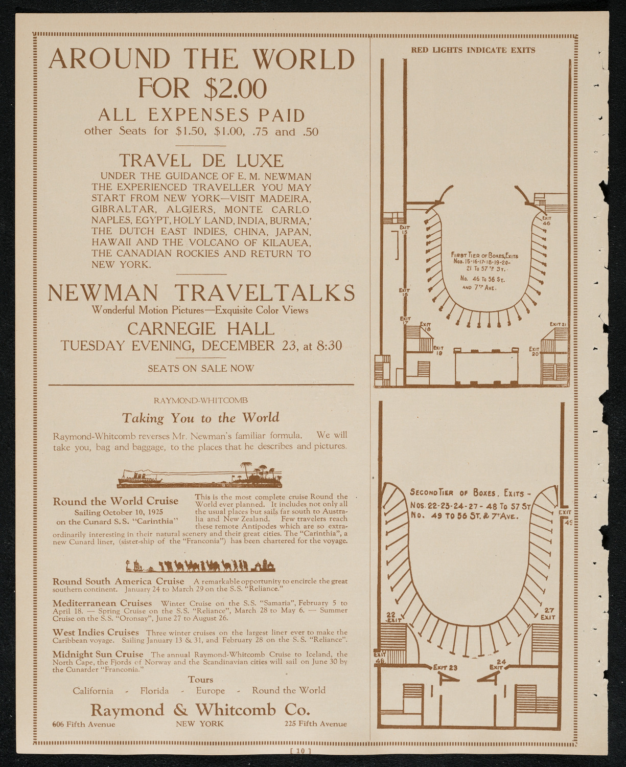 Newman Traveltalks: Ceylon and Singapore, November 30, 1924, program page 10