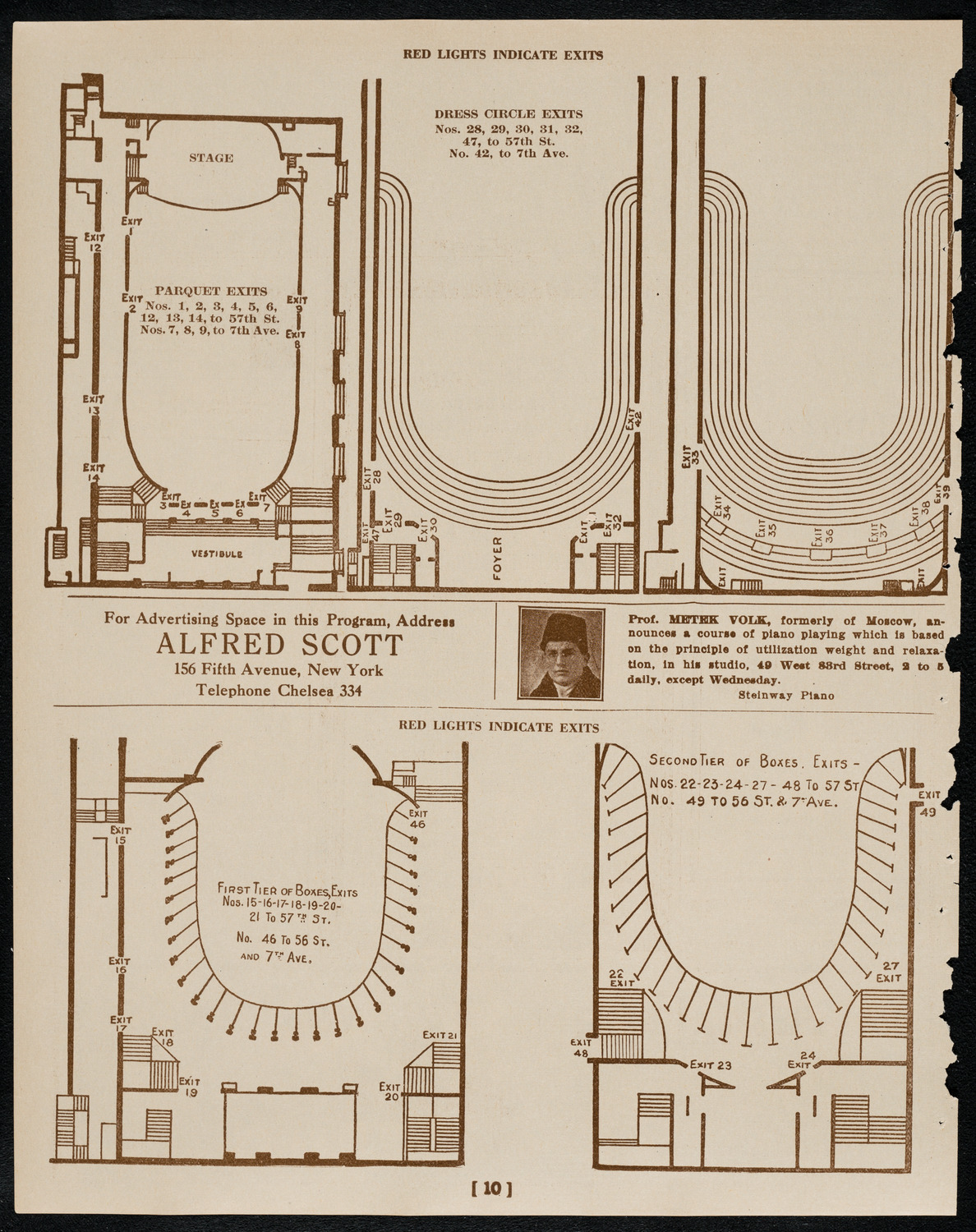 Henri Duval, Violin, February 25, 1922, program page 10