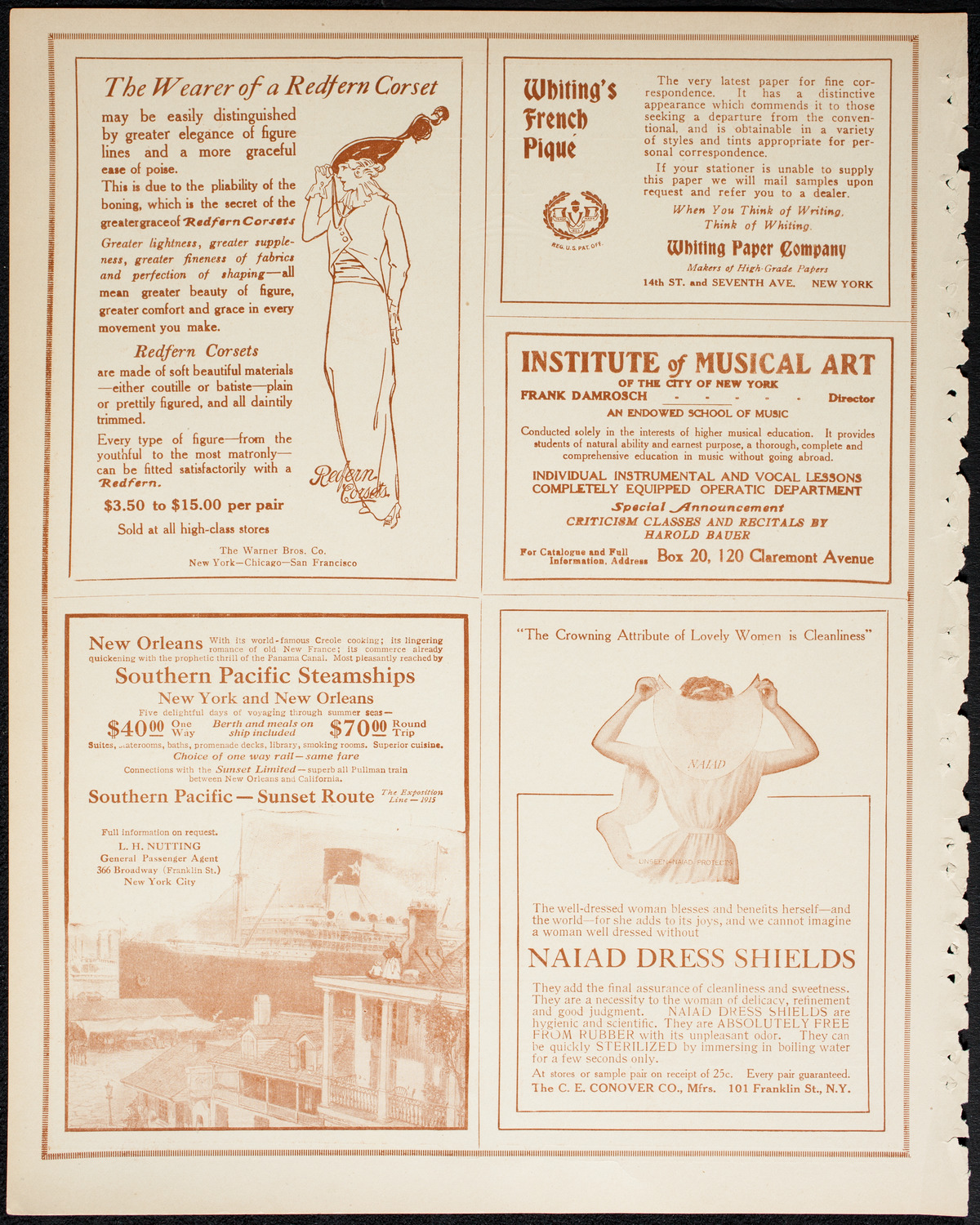 Josef Hofmann, Piano, and Mischa Elman, Violin, April 17, 1914, program page 2