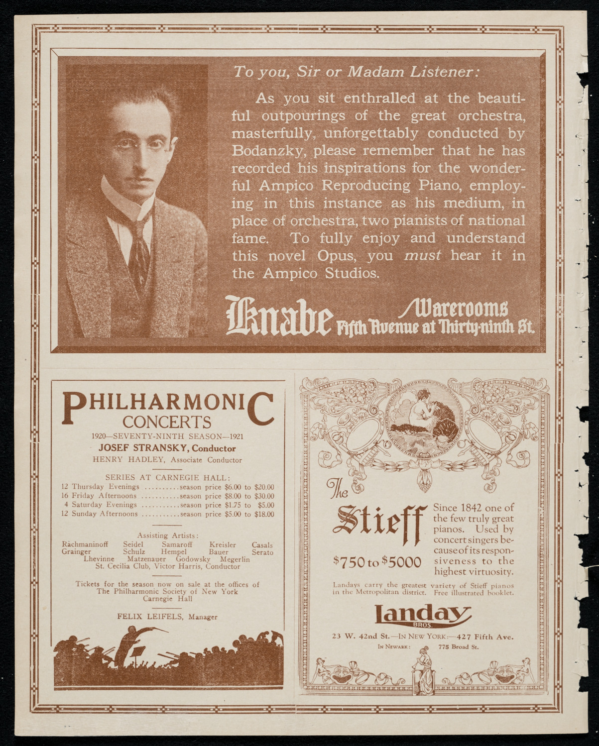 National Symphony Orchestra, October 26, 1920, program page 12