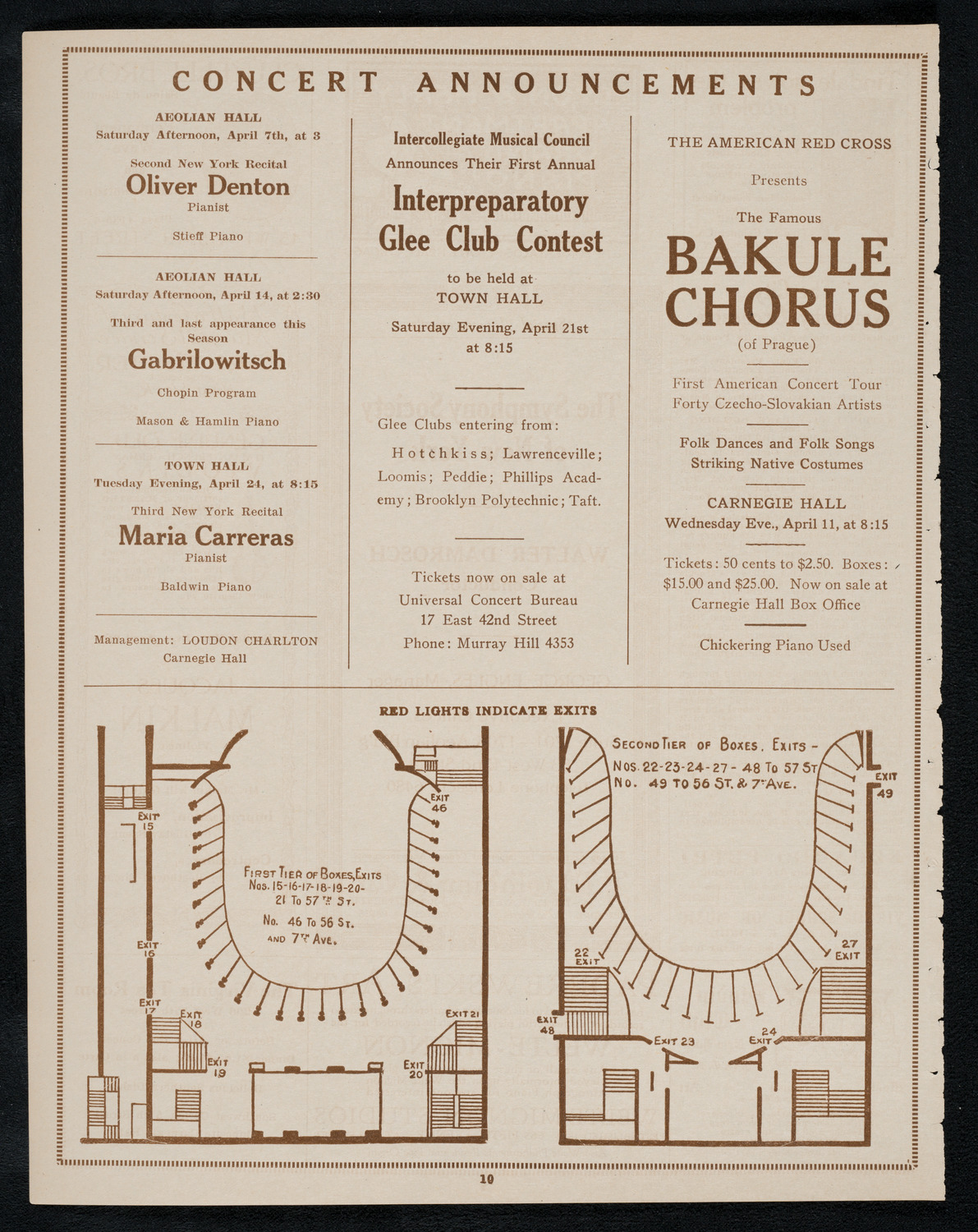 Boston Symphony Orchestra, April 7, 1923, program page 10