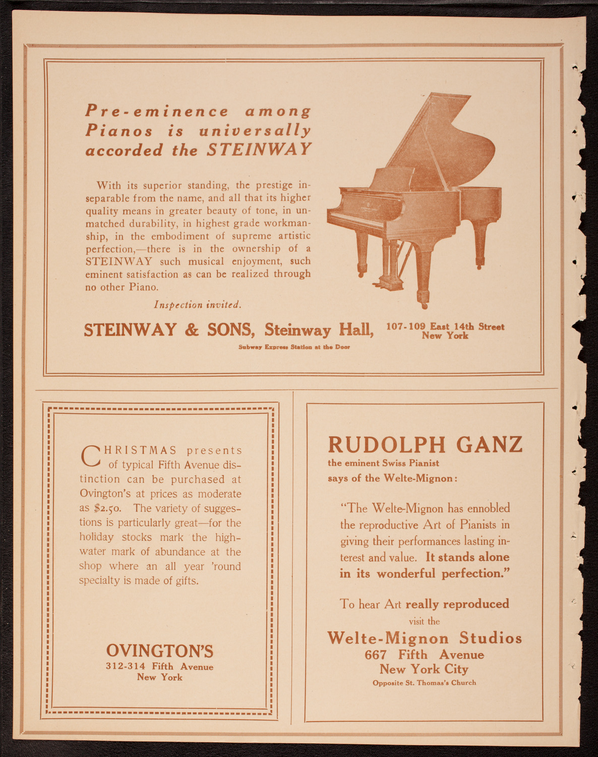New York Philharmonic, December 2, 1917, program page 4