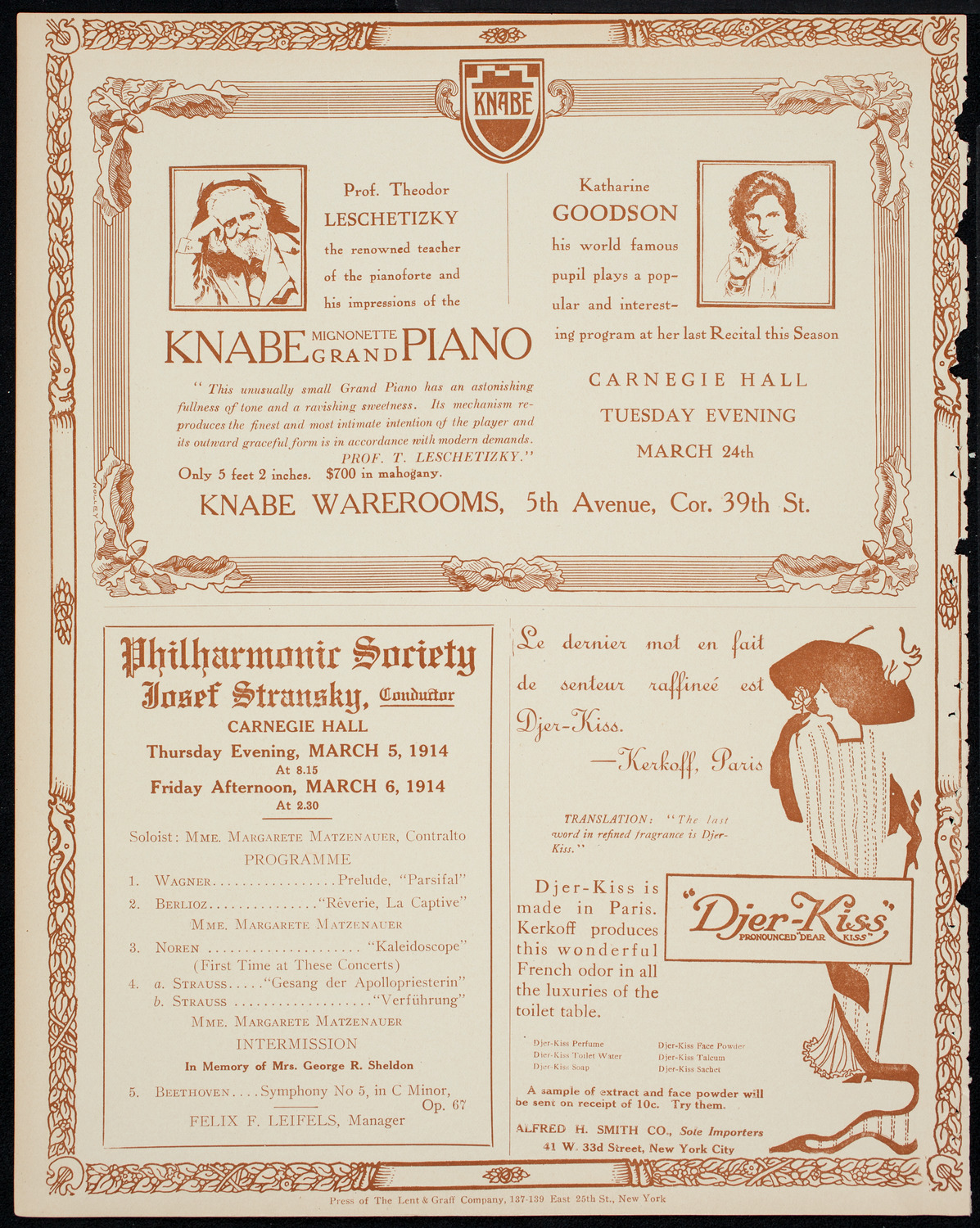Meeting: Intercollegiate Y.M.C.A., March 3, 1914, program page 12