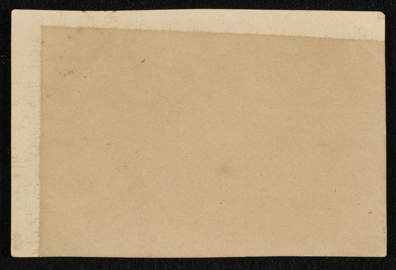 Franz Liszt calling card, October 4, 1860 (back)