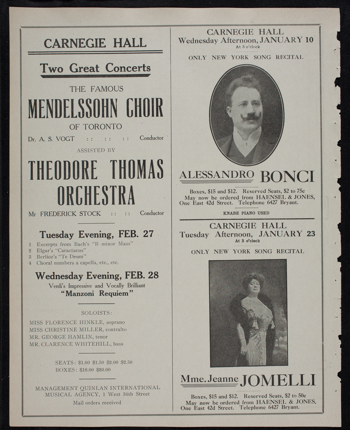 Christmas Concert: Diocesan Auxiliary of the Cathedral of St. John the Divine, December 14, 1911, program page 10