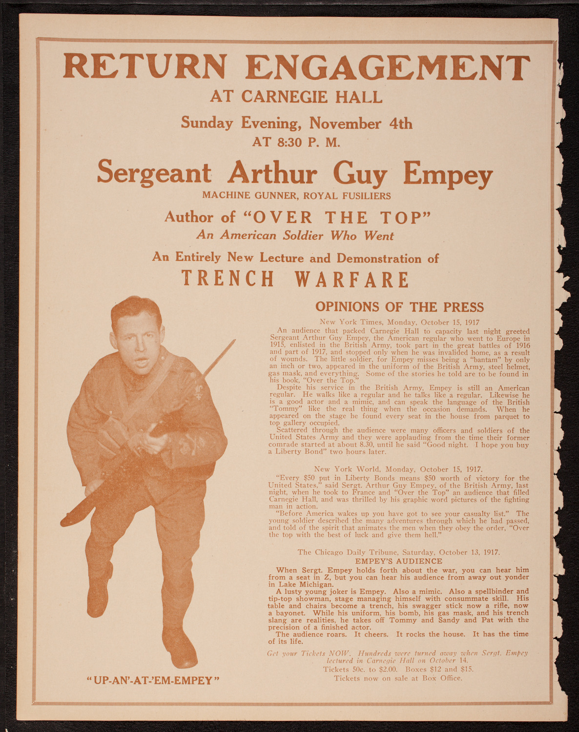 Lecture by Capt. A. Radclyffe Dugmore, October 23, 1917, program page 10