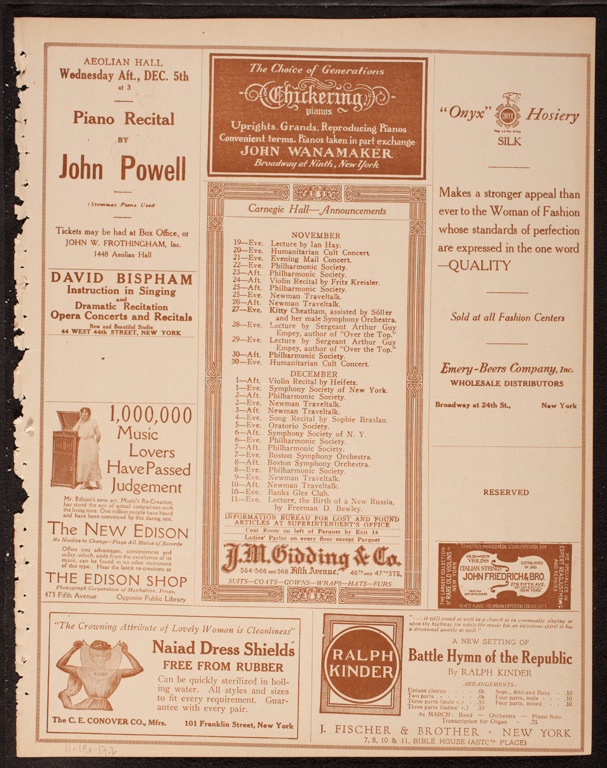 Newman Traveltalks: Our National Parks, November 19, 1917, program page 3