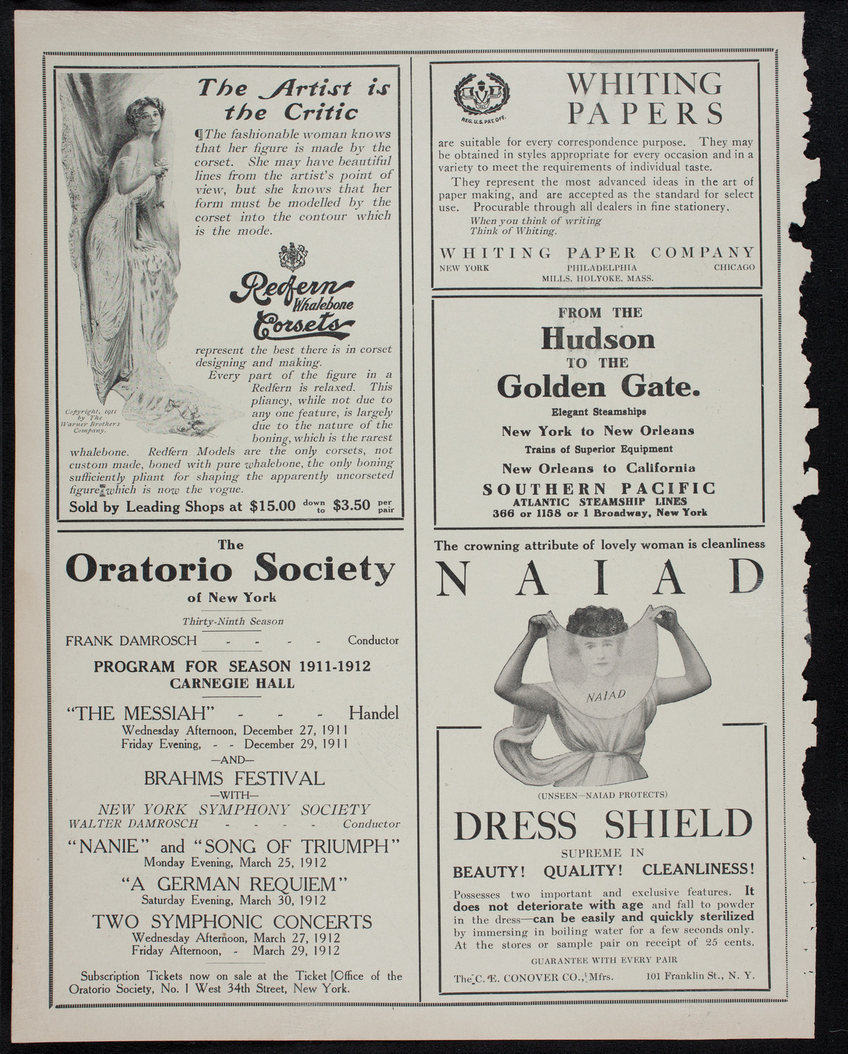 Andreyev Balalaika Orchestra, October 23, 1911, program page 2