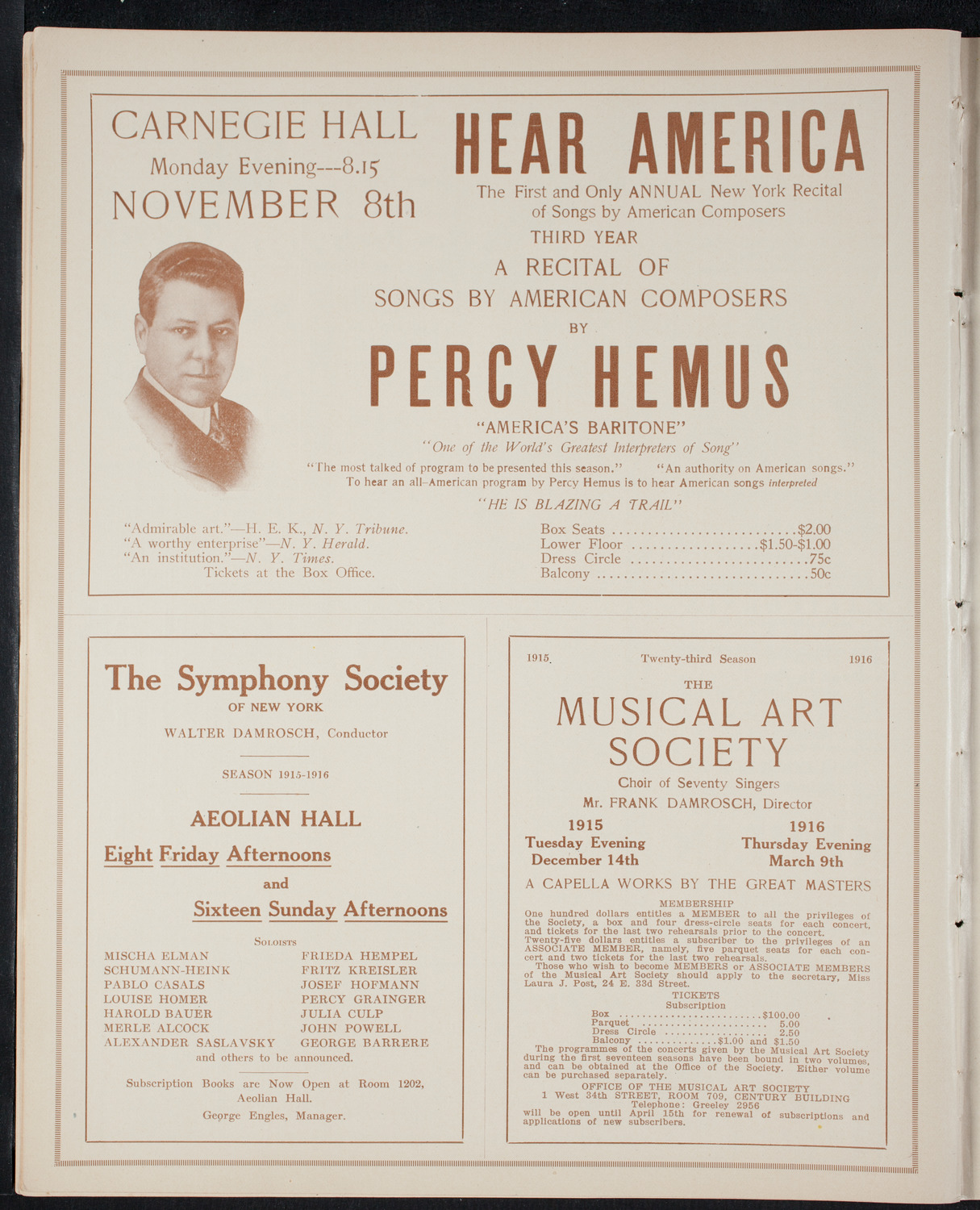 Fashion Show: "Yesterday or To-Morrow", October 8, 1915, program page 8